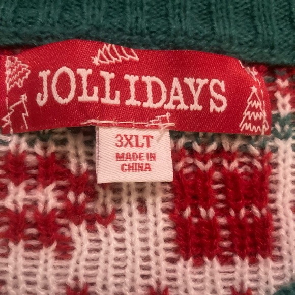 NWT Santa Claus Golf 25th Hole Elf Big and Tall Ugly Xmas Christmas Sweater - Picture 5 of 5